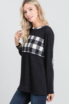 Heimish Black Plaid Checkmate Pullover