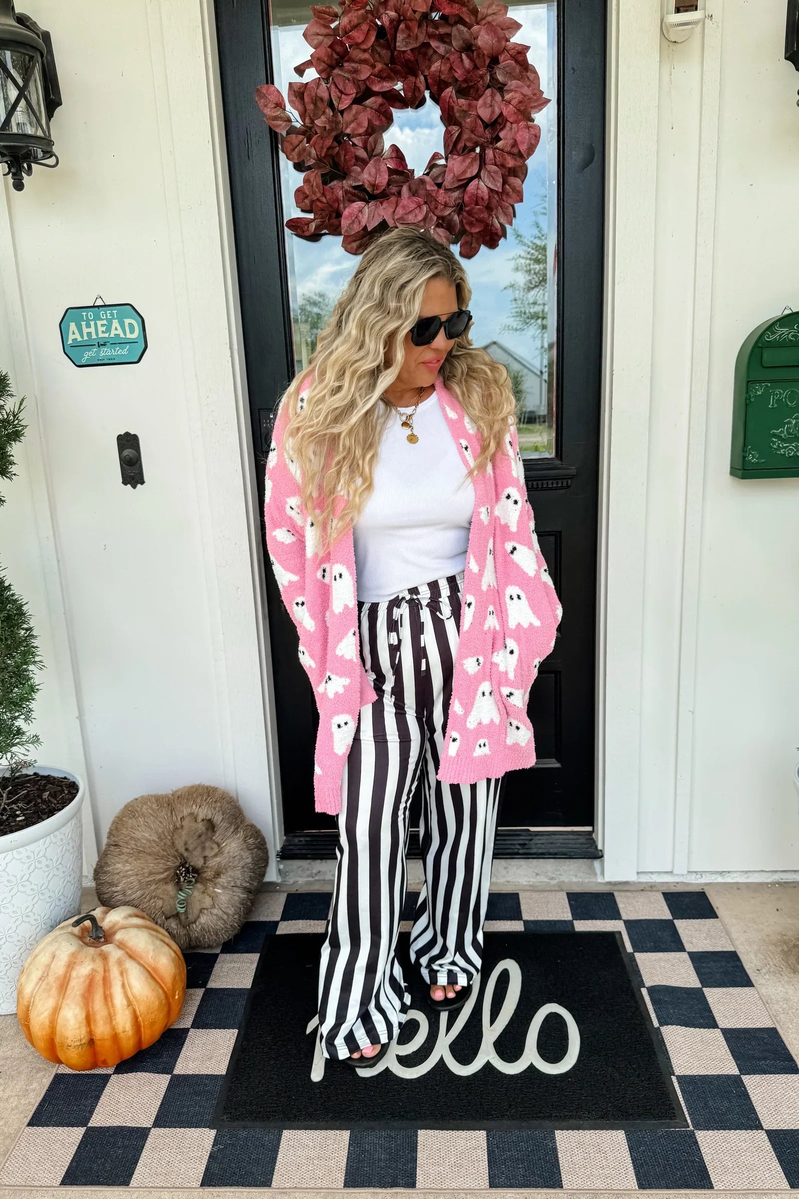 PREORDER: Blakeley Vertical Vibes Stripe Pants Womens