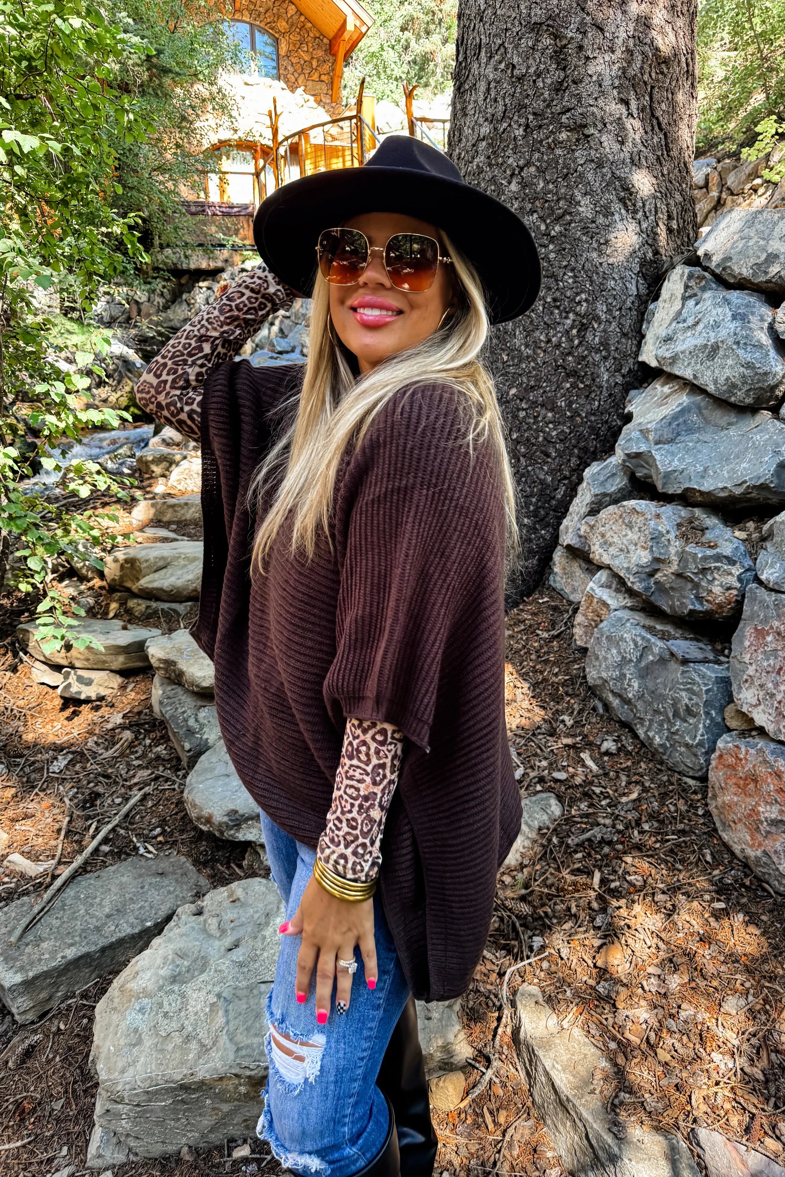 PREORDER: Blakeley Fall Meg Pullover Poncho Womens