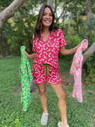 PREORDER: Christmas Candy Pajama Set in Three Colors Ave Shops