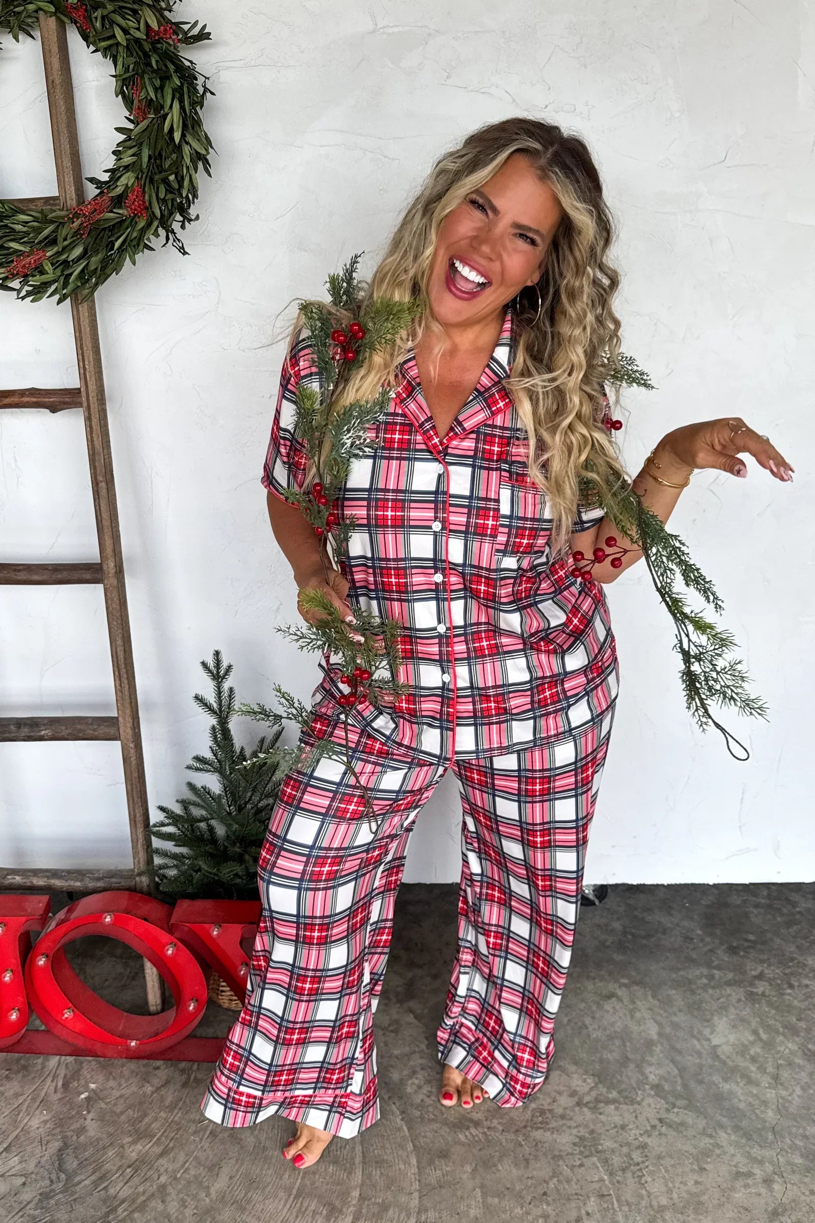 PREORDER: Blakeley Christmas Luxe PJ Sets Womens