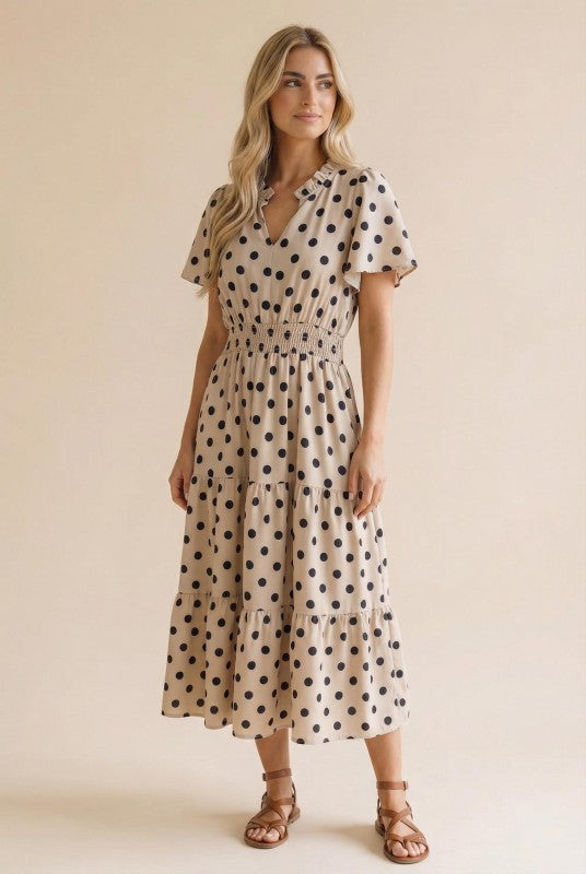 Haptics It Had to Be You Bell Sleeve Midi Dress Womens