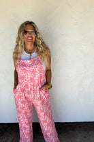 PREORDER: Blakeley Cassidy Floral Boho Overalls Womens