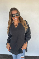 PREORDER: Blakeley The Comfy Cut Sweatshirt Black Womens