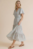 Haptics Summer in London Floral Midi Dress