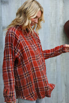 First Love So Country Cute Autumn Flannel Top