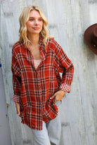 First Love So Country Cute Autumn Flannel Top