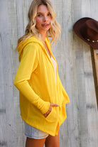 And The Why Sunflower Long Sleeve Open Hoodie Cardigan 3X