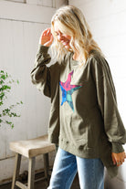 Fantastic Fawn Plaid Star Olive and Pullover