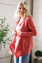 And The Why Thermal Draping Open Hoodie 3X