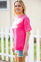 Haptics Hello Sunshine Pink/Yellow Embroidered French Terry Pullover 2024 Blow-Out Sale