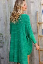 First Love Green Hi Low Pullover Shirts & Tops