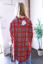 And The Why Relaxed Fit Red Multi Flannel Button-Up