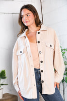 First Love Oversized Taupe Shacket