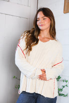Fantastic Fawn Cream Thick Ribbed Sweater