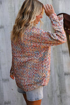 And The Why Multicolor Twill Long Sleeve Button-Down Shacket