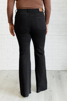 Judy Blue Etta High Rise Tummy Control Top Flare Jeans in Black Ave Shops