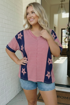 Haptics Stars and Stripes Forever Oversized Top