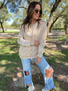 PREORDER: Best Selling Elliott Exposed Seam Sweatshirt in Five Colors Womens