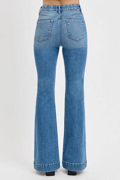 RISEN Front Patch Pocket Flare Jeans