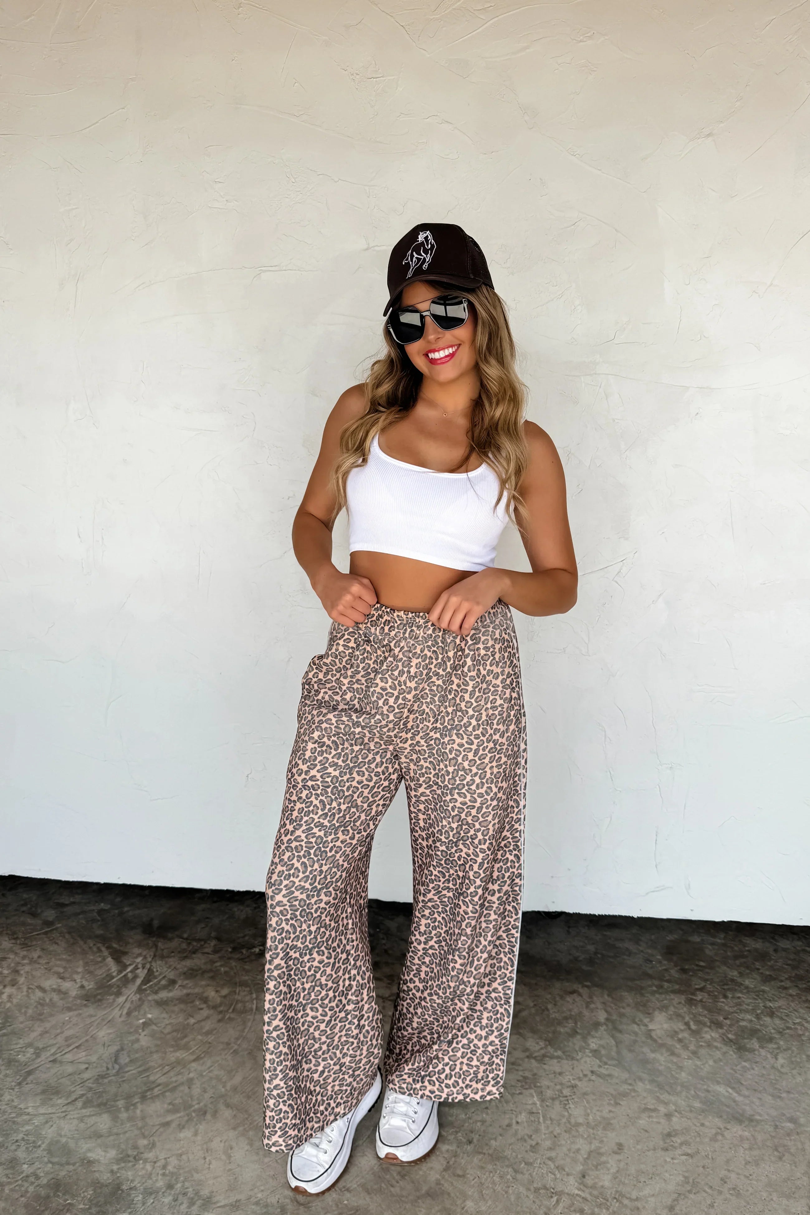 PREORDER: Blakeley Floral & Cheetah Drift Away Joggers Womens