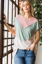 Heimish Chic Chevron Short Sleeve