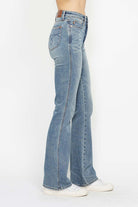 Judy Blue Multi Inseam Tummy Control Back Embroidered Pocketed Bootcut Jeans