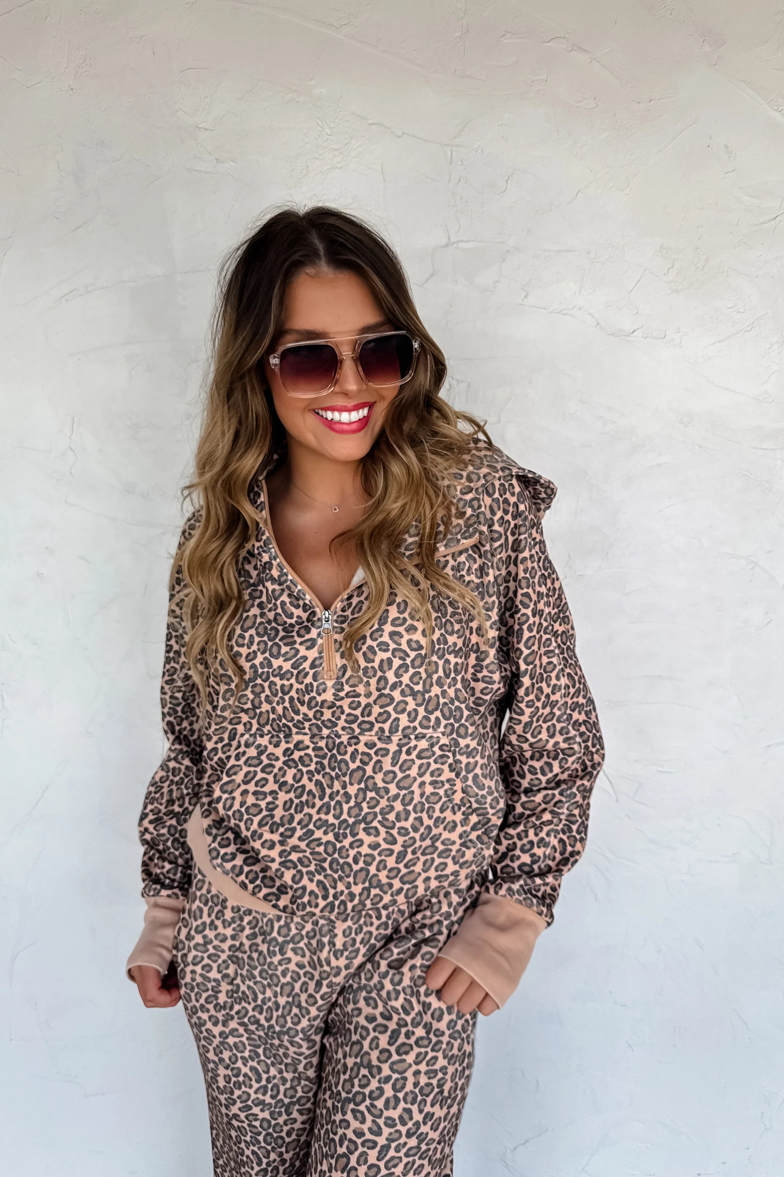 PREORDER: Blakeley Floral & Cheetah Easy Does it Pullover Womens