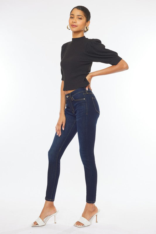 KanCan Mid Rise Basic Super Skinny Jeans Kan Can USA