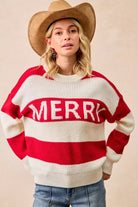 BiBi Christmas Merry Lettering Sweater