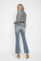 Judy Blue Multi Inseam Tummy Control Back Embroidered Pocketed Bootcut Jeans