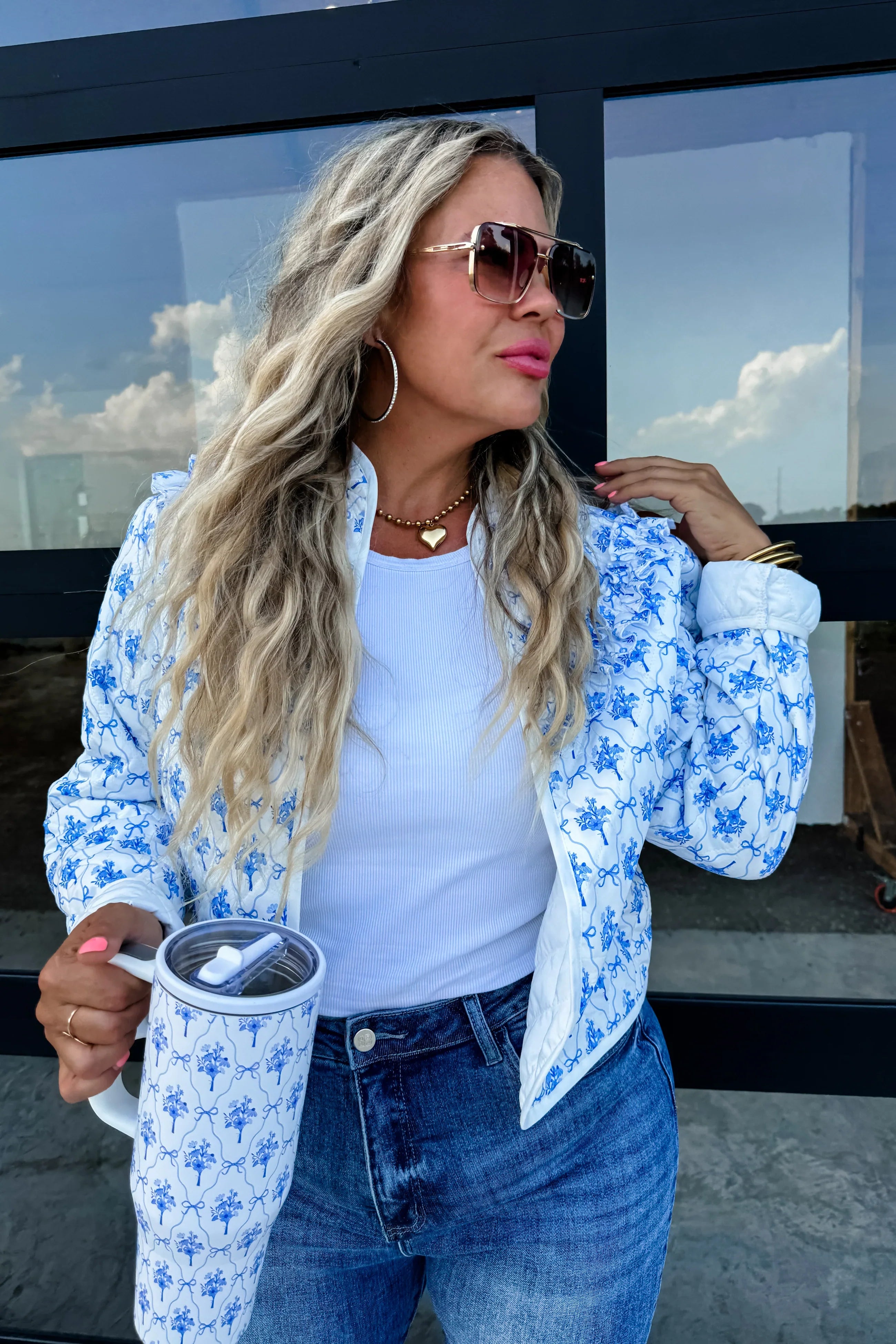 PREORDER: Blakeley Flora Jane Quilted Jacket Womens