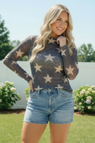 Haptics Star Gazer Long Sleeve Mesh Top