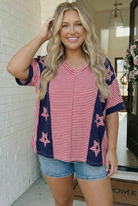 Haptics Stars and Stripes Forever Oversized Top