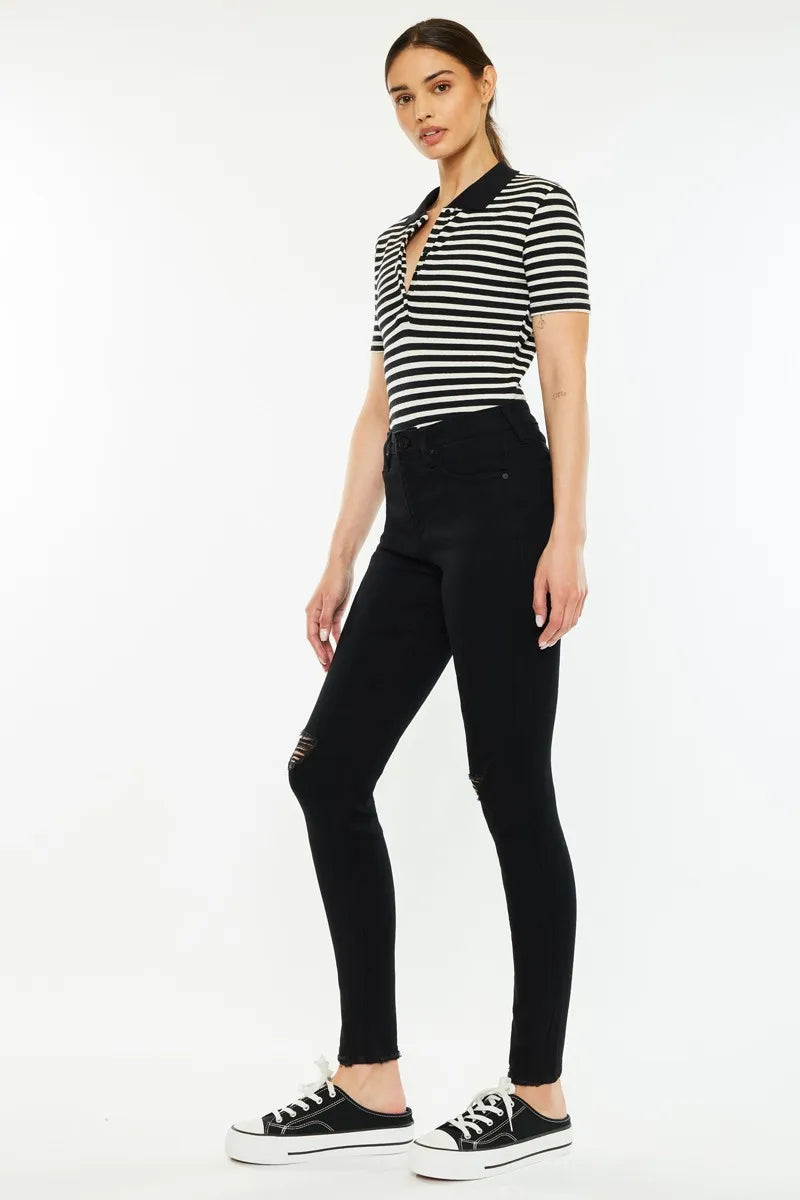 Kancan Distressed High Rise Super Skinny Jeans