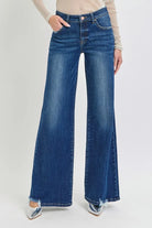 RISEN Mid Rise Wide Jeans