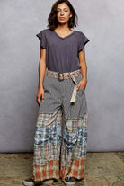 POL V-Neck Short Sleeve T-Shirt with Ruffle Sleeve