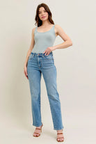 Judy Blue High Waisted Vintage Straight Jeans