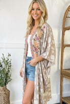 Savanna Jane Golden Meadow Boho Embroidered Kimono
