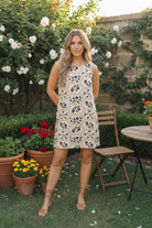 Jodifl Floral Embroidery Print Shift Dress