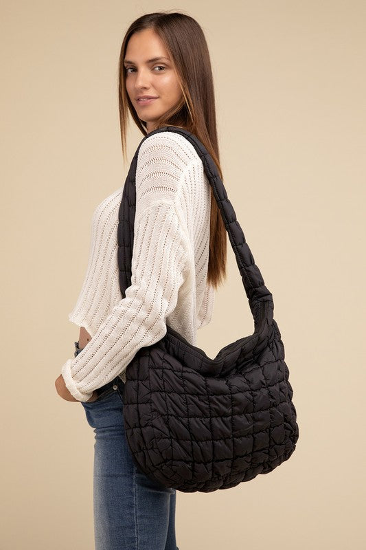 Zenana Puff Quilted Crossbody Shoulder Bag ZENANA