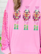 Preorder: Christmas Theme Sequin Long Sleeve Sweatshirt