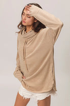 BiBi Taupe Solid Side Pocket Thumb Top