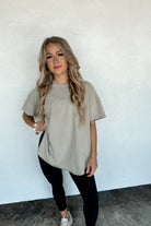 PREORDER: Blakeley Joey Washed Cotton Boyfriend Tee Fall Colors Womens