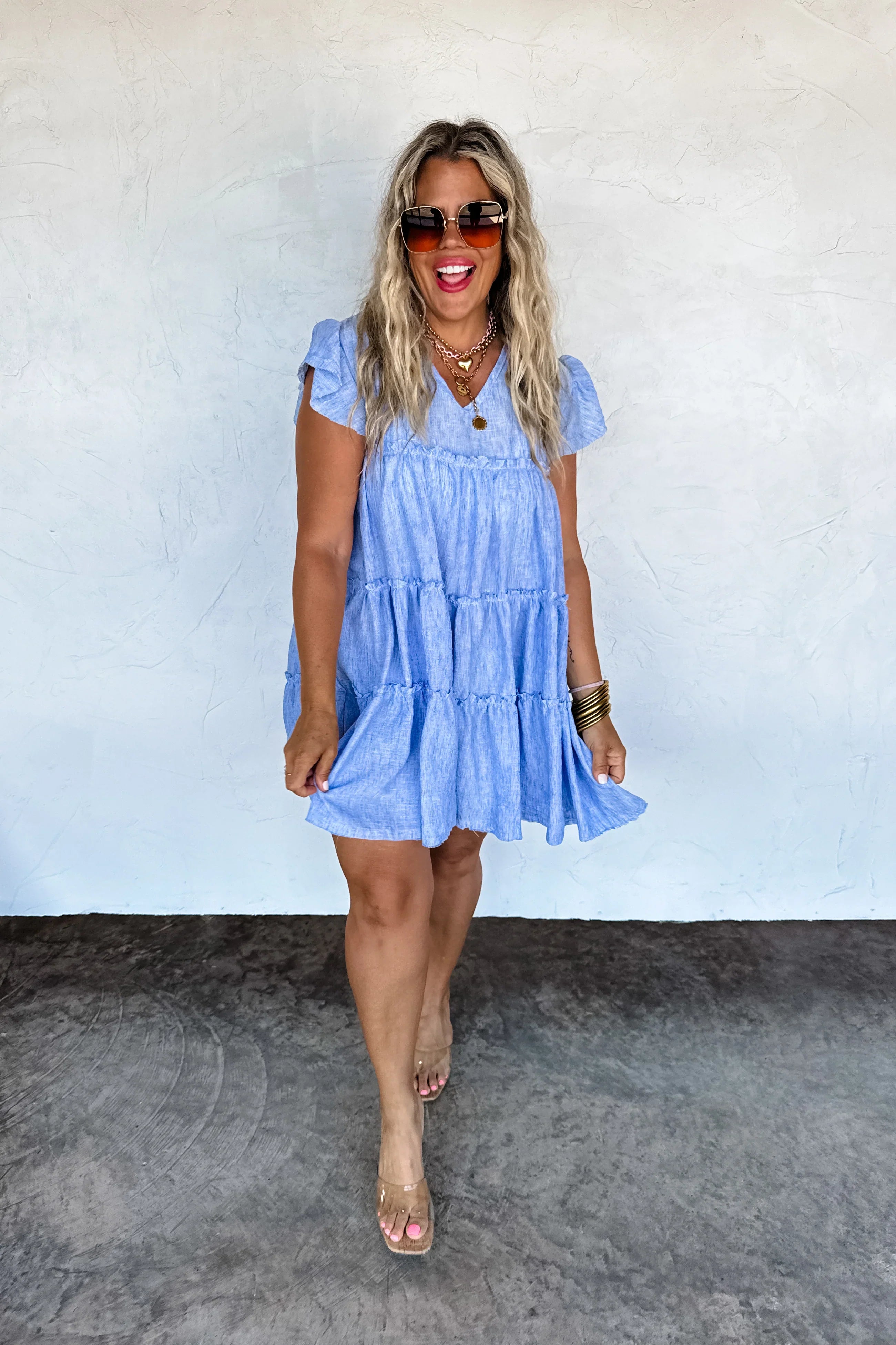 PREORDER: BLAKELEY Day Dreaming Ruffle Dress Womens