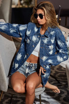 BiBi Washed Tie Dye Denim Jacket