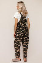 Haptics Comfy Camouflage Print Overalls Jumpsuits