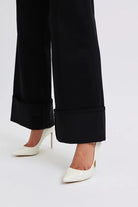 Judy Blue Black High Waist Reto Wide Leg W/ Cuff