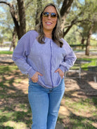 PREORDER: Best Selling Elliott Exposed Seam Sweatshirt in Five Colors Womens