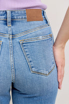 Judy Blue Medium Washed High Waist Straight Jeans
